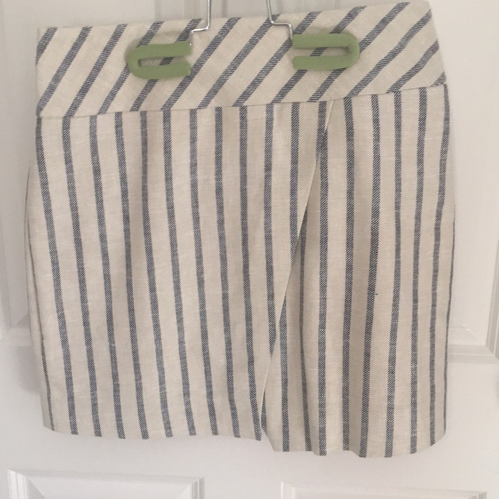 J Crew stripped pencil skirt